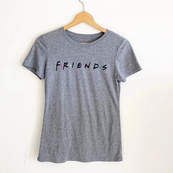 Friends television series gray short sleeve graphic t-shirt size Large - Picture 1 of 4